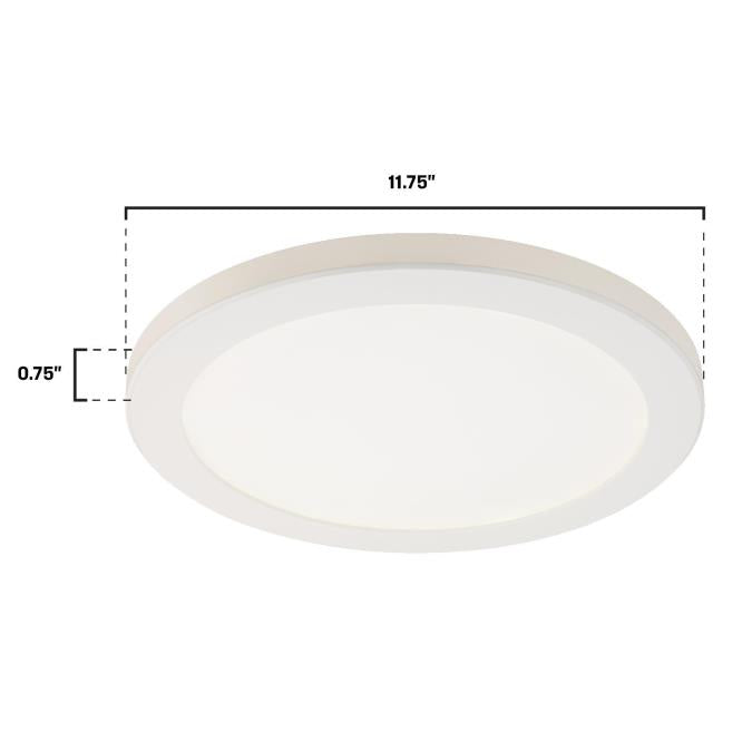 Westinghouse 6133300 12 inch, 22 Watt Dimmable LED Indoor Flush Mount Ceiling Fixture Color Selectable White