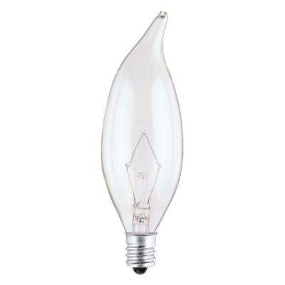 Westinghouse 0366200 60 watt CA10 flame tip incandescent light bulb