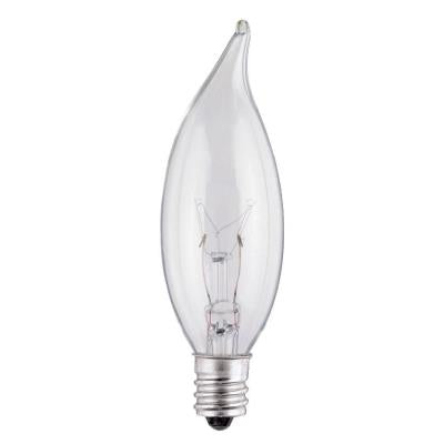 Westinghouse 0367400 25 watt CA8 flame tip incandescent light bulb
