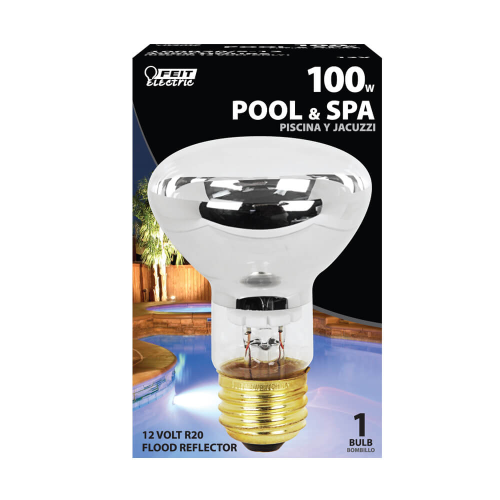 Feit 100R20/S-12 100W 12V Short Flood Reflector Bulb