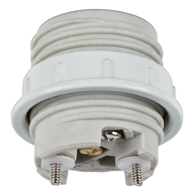 Westinghouse lighting7001000 1-1/2" Porcelain Threaded Socket with Metal Shade Ring.