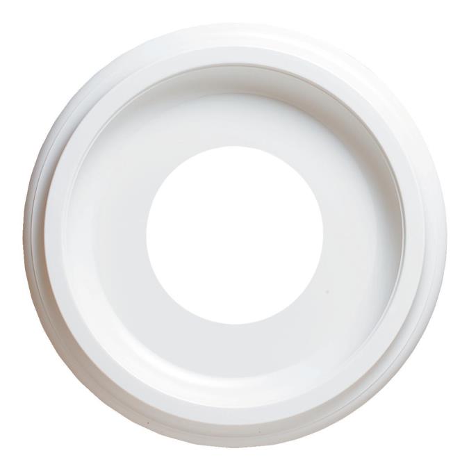 Westinghouse 7703700 A 9-3/4-Inch Smooth Molded Plastic Ceiling Medallion,