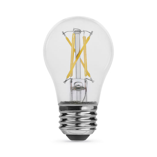 Feit BPA1525/927CA/FIL/2 25 Watt Equivalent A15 Clear Dimmable LED Light Bulb 2 Pack