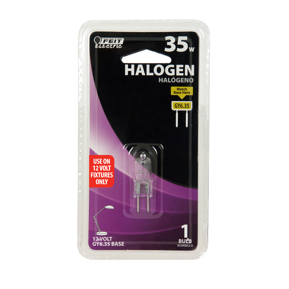 Feit Electric BPQ35T4 35-Watt T4 Halogen Bulb with Bi-Pin Base, Clear