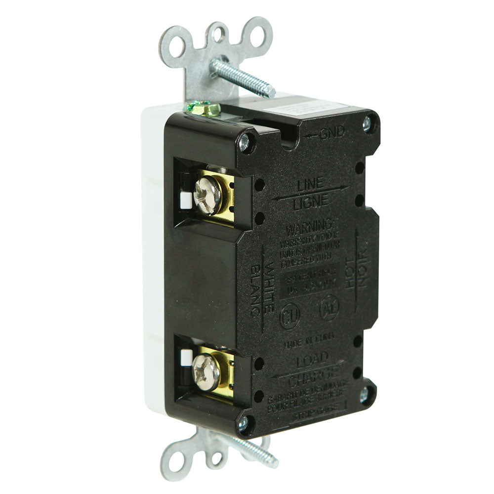 USI G1315TRWH 15 Amp Standard GFCI, Tamper Resistant Duplex Wall Outlet Receptacle