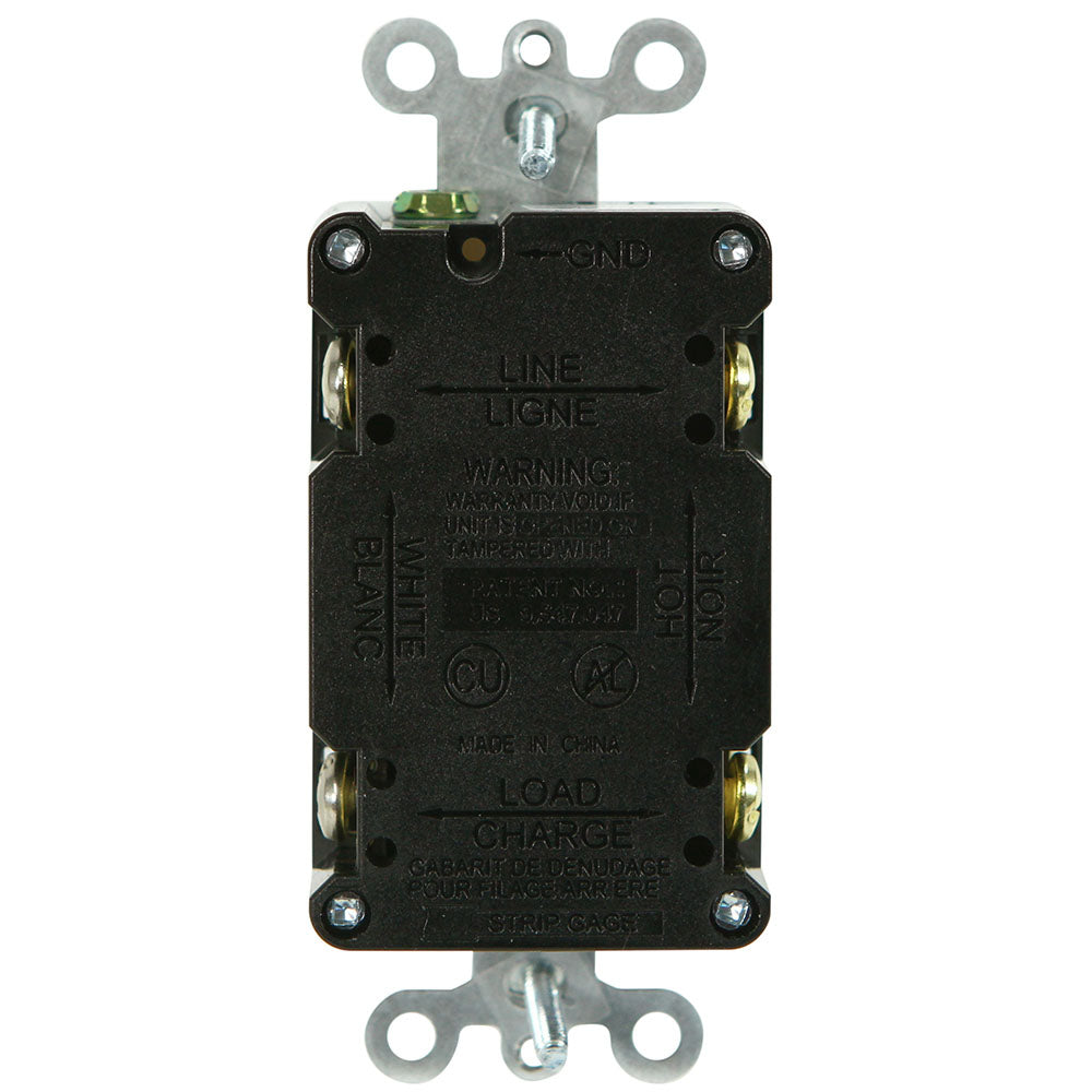 USI Electric G1420TWRWH 20 Amp GFCI Weather Resistant Outdoor Receptacle Duplex Outlet Protection, White
