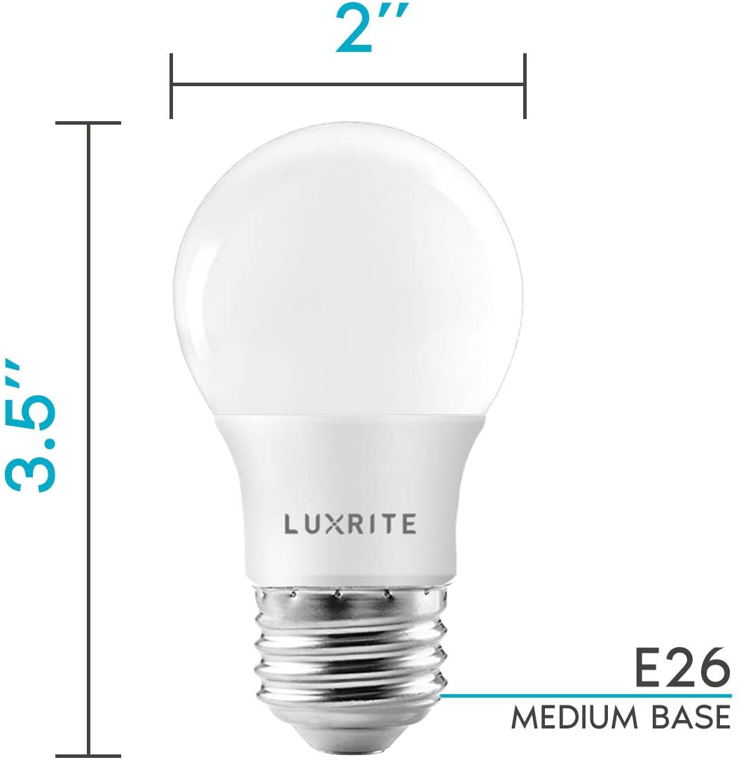 Luxrite LR21353 7W, 40W Equivalent, 5000K, 600 Lumens, Enclosed Fixture Rated, Dimmable A15 LED Bulb