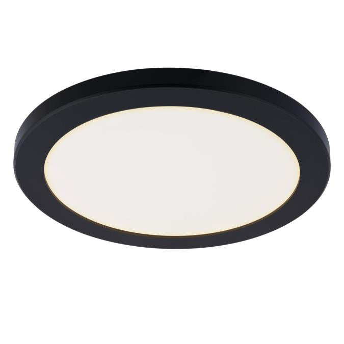 Westinghouse 6133400 12 inch, 22 Watt Dimmable LED Indoor Flush Mount Ceiling Fixture Color Selectable Black