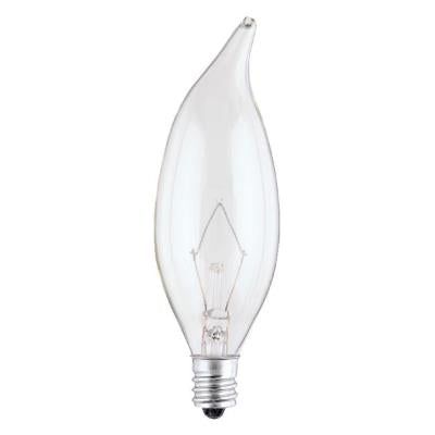 Westinghouse 0366200  60 watt CA10  flame tip incandescent light bulb