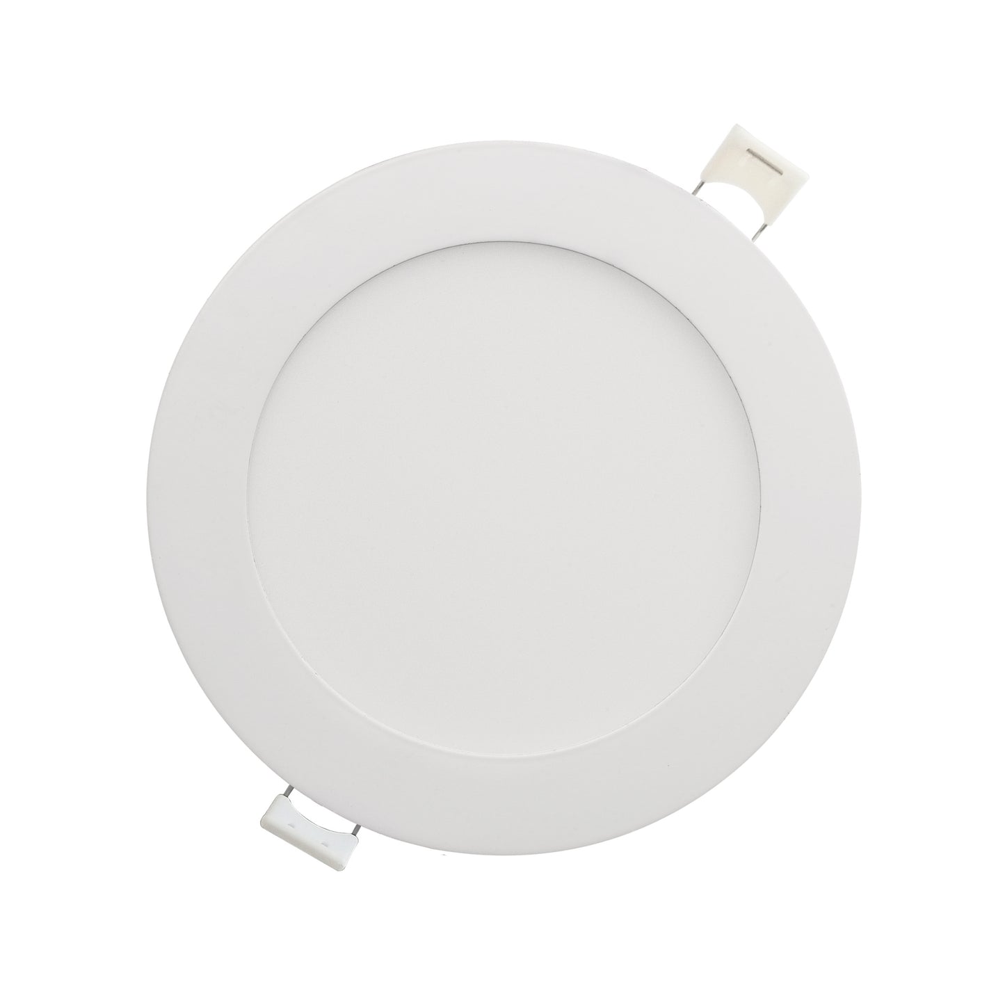 Luxrite LR23761 A 6-inch, 10 watt, color adjustable LED mini-round panel recessed downlight.