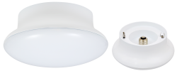 Sylvania 75081 LED medium base retrofit ceiling light for installation into existing porcelain socket.