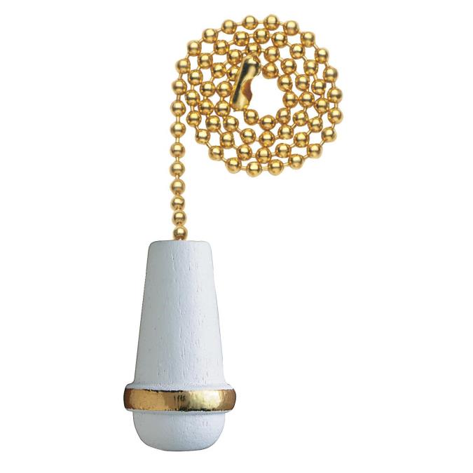 Westinghouse ‎7700900 Wooden Cone White Finish Pull Chain