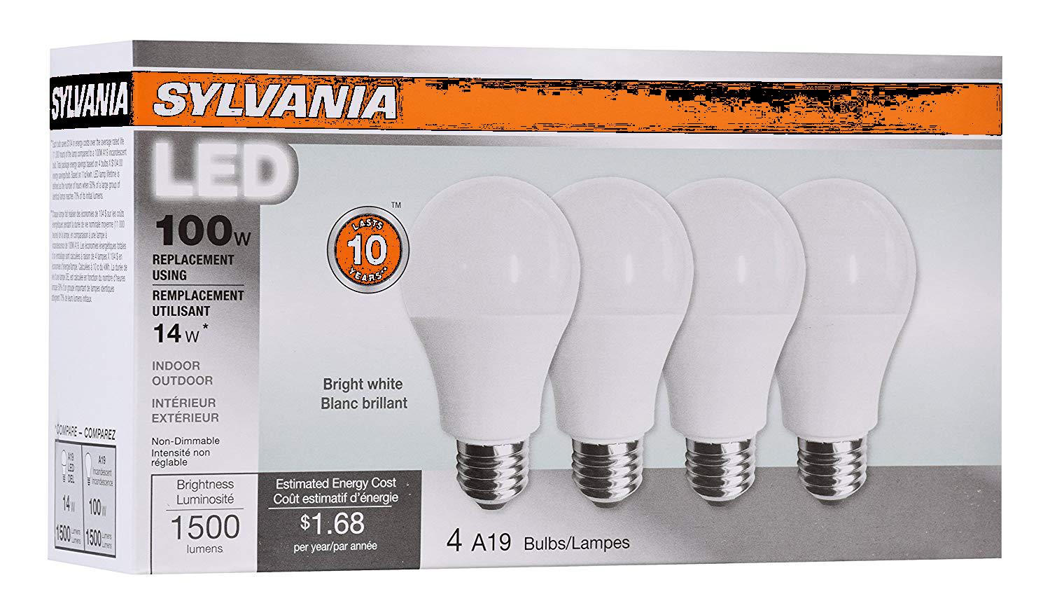 Sylvania Home Lighting 78102 A19 Sylvania 100W Equivalent LED