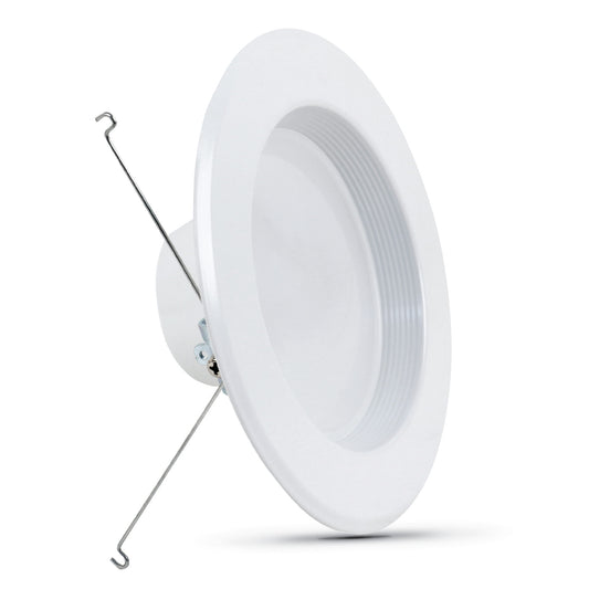 Feit Electric LEDR56B/927CA/MP/6, 5/6 LED Recessed Downlight, Baffle Trim, Dimmable,  10.2W, 75W Equivalent, 75 Watt, 2700K, 6 Count