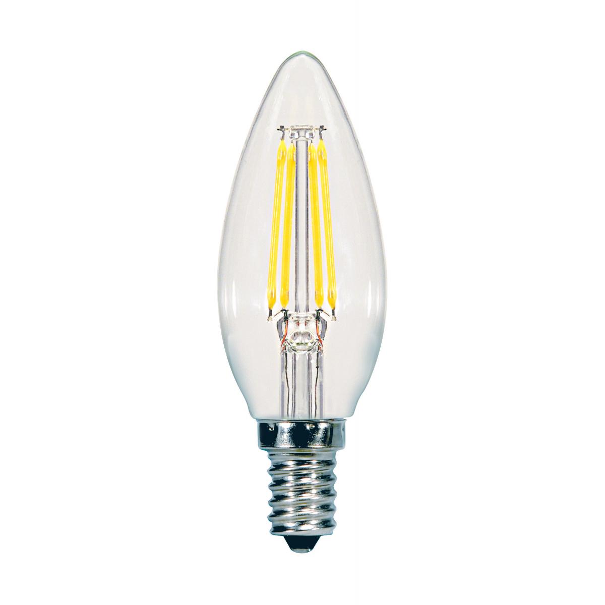 Satco S11372  5.5 Watt (60Watt equivalent) Candelabra Base (E12) LED Light Bulb