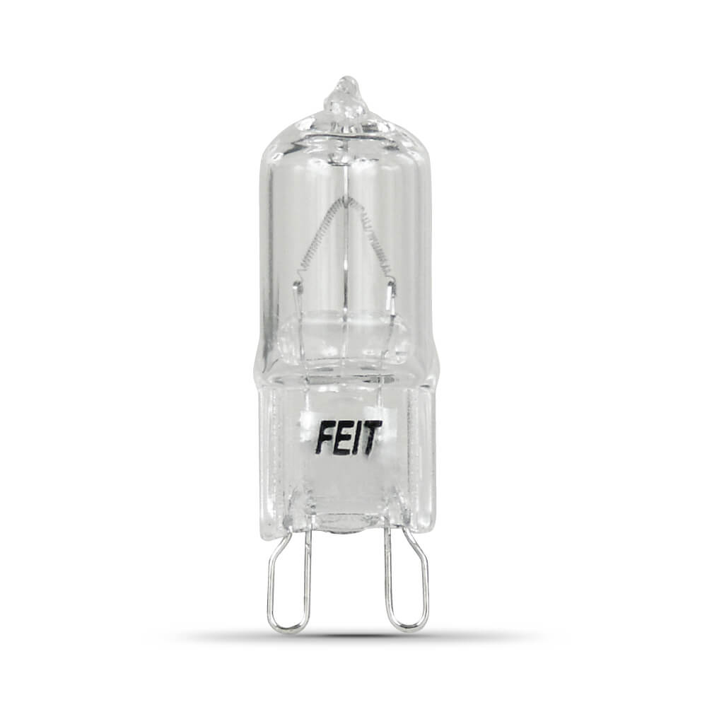 Feit Electric BPQ40/G9/RP   A  40-Watt T4 Bright White Halogen Light bulb 2 pack .
