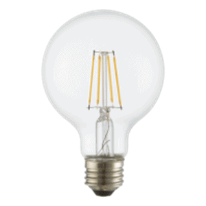 TCP FG25D4040E26SCL95 40W G25 LED Filament High CRI Globe Lamps