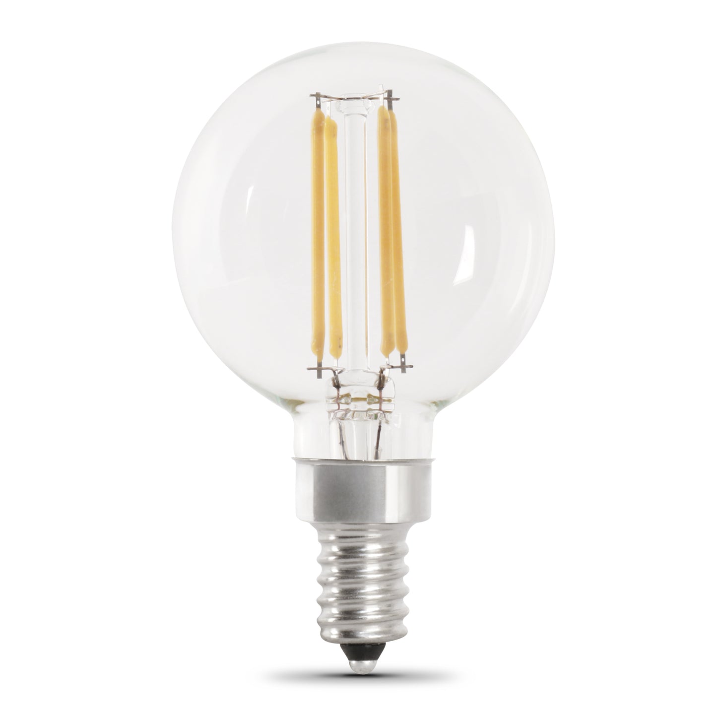 Feit Electric BPG1660927CAFIL/2/RP 5.5 watt G16-1/2 filament LED dimmable light bulb